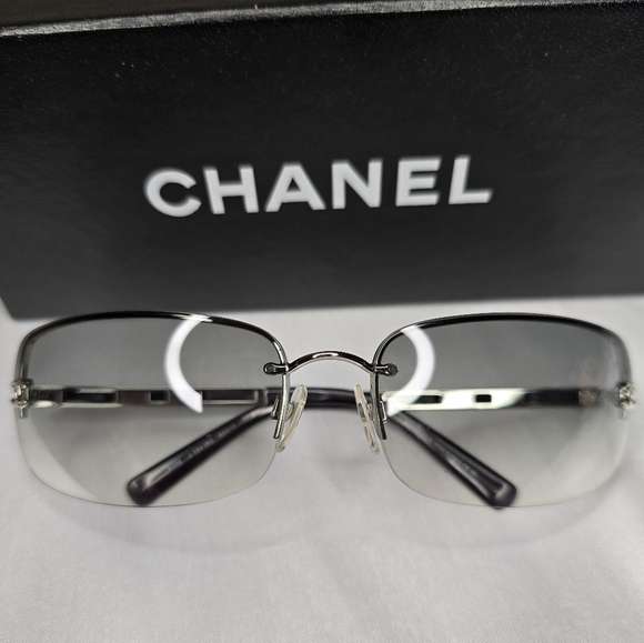 EUC Chanel CC Women's Gradient Rimless Sunglasses! - Picture 1 of 16